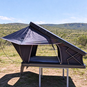 Tente de toit rigide 4x4 pour 4 personnes, ouverture latérale, hybride, imperméable, en aluminium, pour voiture - Product Image 5