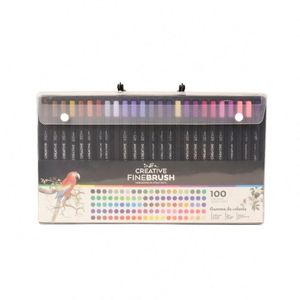 Marcadores de Doble Punta Coloridos en Oferta, Marcadores de Colores Brillantes a Base de Agua, Rotulador y Pincel para Personalización - Product Image 2