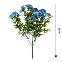 Fleurs d'eucalyptus artificielles séchées, réalistes, résistantes aux UV, plantes grimpantes modernes pour jardinage, toucher naturel, pour intérieur et extérieur