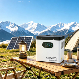 Centrale Électrique Solaire Portable Cosmoxstar 1000W LiFePO4 2009.6Wh avec Onduleur à Onde Sinusoïdale Pure MPPT Intégré pour la Maison, le Camping-Car et l'Extérieur - Product Image 1