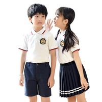 Kit d'uniforme scolaire unisexe plissé kaki multicolore - Personnalisable