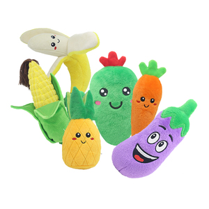 Peluche Pet Toy 2022 nuovi giocattoli di peluche per animali domestici di <span class=keywords><strong>Design</strong></span> giocattoli per cani farciti di frutta e verdura cigolanti - Product Image 1