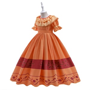 Promozione ragazze abiti fantasiosi per carnevale Halloween <span class=keywords><strong>vestito</strong></span> da principessa Isabella Encanto Mirabel Costume Cosplay madrigale con borsa - Product Image 4