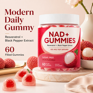 Suplemento Premium de Nicotinamida Liposomal para Adultos Activos, 1000mg 1500mg, Resveratrol Antioxidante, Sin Lácteos, Gomitas de 60 Unidades - Product Image 2