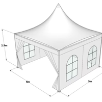 Tente modulaire personnalisée avec protection UV et logo, imperméable, pour événements extérieurs, chapiteau pliable pour scènes, salons professionnels, impression commerciale