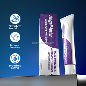 Vente en gros <span class=keywords><strong>de</strong></span> dentifrice blanchissant <span class=keywords><strong>anti</strong></span>-<span class=keywords><strong>taches</strong></span> AngelMaster 120g, rafraîchit l'haleine, nettoie en profondeur la bouche, dentifrice pour soins bucco-dentaires quotidiens - Product Image 1