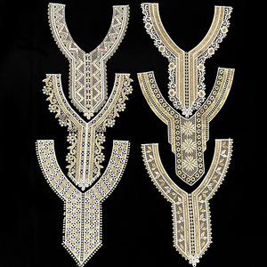 Viền cổ áo ren polyester Lurex màu sắc cao cấp dành cho trang phục truyền thống Ả Rập - Product Image 4