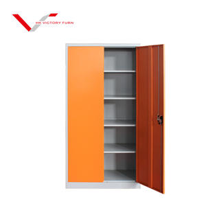 خارج مفصلات المعادن أداة مقصورات التخزين اثنين باب خزانة معدنية لحفظ الملفات مع رفوف - Product Image 6