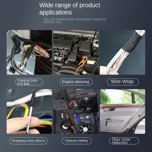 Ruban de câblage en polyester en gros, haute température, anti-absorption, <span class=keywords><strong>sangle</strong></span> de <span class=keywords><strong>voiture</strong></span>, flanelle ignifuge, adhésif insonorisant - Product Image 3