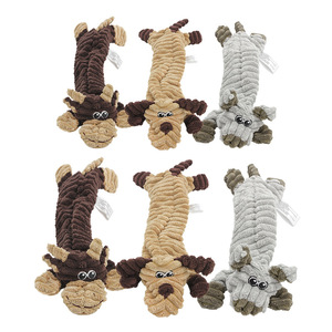 Yeni gıcırtılı köpek peluş hayvan oyuncaklar yumuşak hiçbir doldurma köpek oyuncak kırışık kağıt Squeaker içinde Pet çiğnemek oyuncaklar - Product Image 1