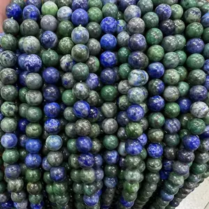 Popular Color Enhanced Azurite malachite Lapis Chrysocolla Loose Beads Strands For Jewelry Making 6mm 8mm 10mm for jewelry