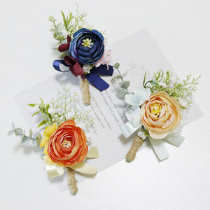 Boutonnière de poignet fleurs Corsage broche boutonnière hommes Bracelet de mariage demoiselle d'honneur bouton de mariage témoin Corsage - Product Image 3