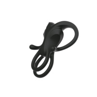 Anneaux péniens télécommandés Tête de Bœuf, design à double corne, double stimulation, 10 vibrations, rechargeable USB, étanche IPX7, faible bruit