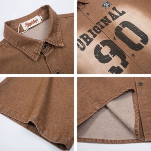 Sublimazione 2025 <span class=keywords><strong>camicia</strong></span> Casual a maniche corte <span class=keywords><strong>giapponese</strong></span> stile retrò abbinata a colori da <span class=keywords><strong>uomo</strong></span> su misura - Product Image 4