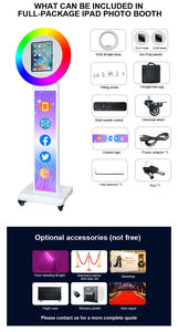 2026 Nieuwe Populaire Draagbare Vogue Fotohokje Helderheidsringlicht Fotohokje Machine Evenement Selfie Rotatie iPad Fotohokje - Product Image 5