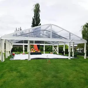 FEAMONT 15m x 30m Aluminium Outdoor White Wedding Tent Beautiful Exhibition Trade Show Tents for Decoration