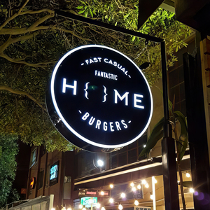 Led illuminato rotondo in acrilico luce scatola segnaletica luce di bordo lettere acrilico scatola luminosa 3d cartello per il negozio - Product Image 3