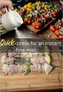 Bouteille pulvérisateur d'huile 2-en-1 en verre avec pompe, vaporisateur d'huile d'olive pour la cuisine - Product Image 2