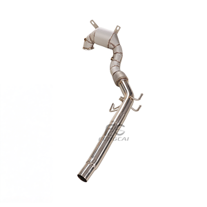 <span class=keywords><strong>Tuyau</strong></span> d'échappement avant isolé sur mesure en acier inoxydable SS304 pour Audi A3 8Y 1.4T 2020-2024, <span class=keywords><strong>tuyau</strong></span> d'échappement à haut débit 200 cellules, augmentation de puissance - Product Image 6