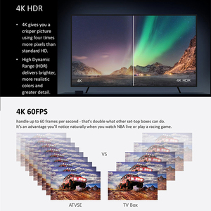 Venda quente Q5 ATV Android 10.0 OS 4K Smart TV Box Allwinner H313 media player 2GB 8GB com ATV voz remota - Product Image 2