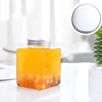 250ml 350ml Bouteilles de jus en plastique vides avec bouchons Récipients de boisson en vrac transparents réutilisables avec couvercles inviolables