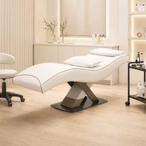 Luxury S-Shaped Ergonomic Facial Lash Bed Electric Spa Massage Table with <b>Pillow</b> for Beauty Salon Clinic - Product Image 2