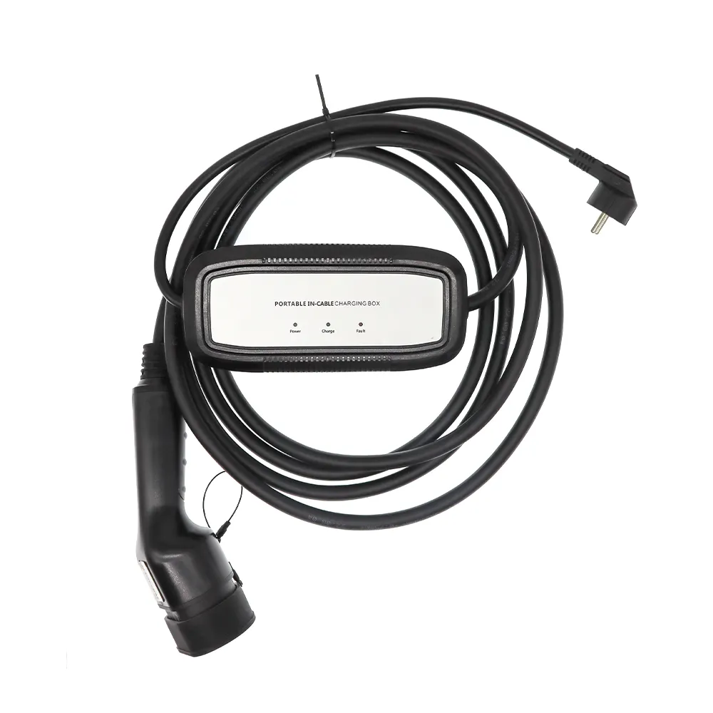 3,5 kW 16 A Home Plug-and-Play AC tragbares EV-Ladegerät mit 5 M Ladekabel und LED-Anzeigenlicht