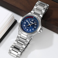 Reloj de Pulsera de Cuarzo para Hombre, Personalizable al por Mayor, Resistente al Agua 3BAR, de Aleación, Moderno, Casual, de Lujo, para Negocios, de Acero Inoxidable