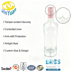 Venta Directa de Fábrica: Tapón de <span class=keywords><strong>Aluminio</strong></span> ROPP Antiderrames para Vino, Tapón de Rosca de <span class=keywords><strong>Aluminio</strong></span> con Revestimiento de PE - Product Image 2