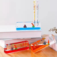 Sablier à pendule liquide à gouttes d'huile sur le thème de l'océan, ornement créatif à gouttes d'eau, anti-stress, cadeau pour étudiant