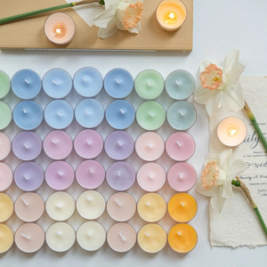 Yu Huan Tea Wax Scented Candles Round Bohemian Style Trial Size Valentine'S Day Decor - Product Image 3