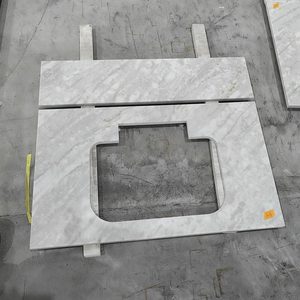 Goldtop ODM thạch anh đánh bóng trắng 6038 Taj Mahal <span class=keywords><strong>Quartz</strong></span> slab cho nhà bếp bàn và phòng tắm vanitytop - Product Image 4