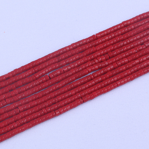 Perles <span class=keywords><strong>de</strong></span> <span class=keywords><strong>corail</strong></span> <span class=keywords><strong>rouge</strong></span> en forme <span class=keywords><strong>de</strong></span> bouton naturel pour la fabrication <span class=keywords><strong>de</strong></span> bijoux - Product Image 6