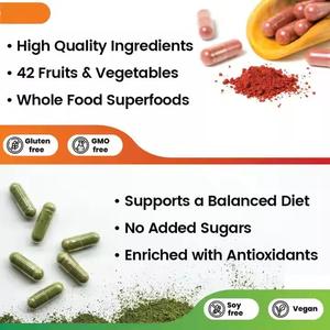 OEM Private Label frutta e verdura capsule con supercibi integrali migliora il metabolismo aumenta l'energia - Product Image 3