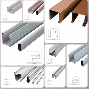 Riel y Guía <span class=keywords><strong>para</strong></span> Cortinas Cuadradas Modernas de Aleación de <span class=keywords><strong>Aluminio</strong></span>, Utilizado <span class=keywords><strong>para</strong></span> Rieles y Accesorios de Cortinas Contemporáneas - Product Image 3