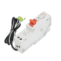 Disjoncteur miniature JVRO7-50A à déclenchement thermique-magnétique double réglable 1-63A 10kA, protection contre les fuites 1-3 pôles MCB 230V-240V B/C