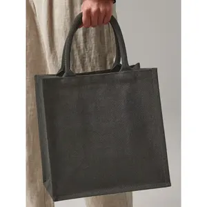 Borsa tote midi in iuta, merchandising sostenibile - Product Image 6