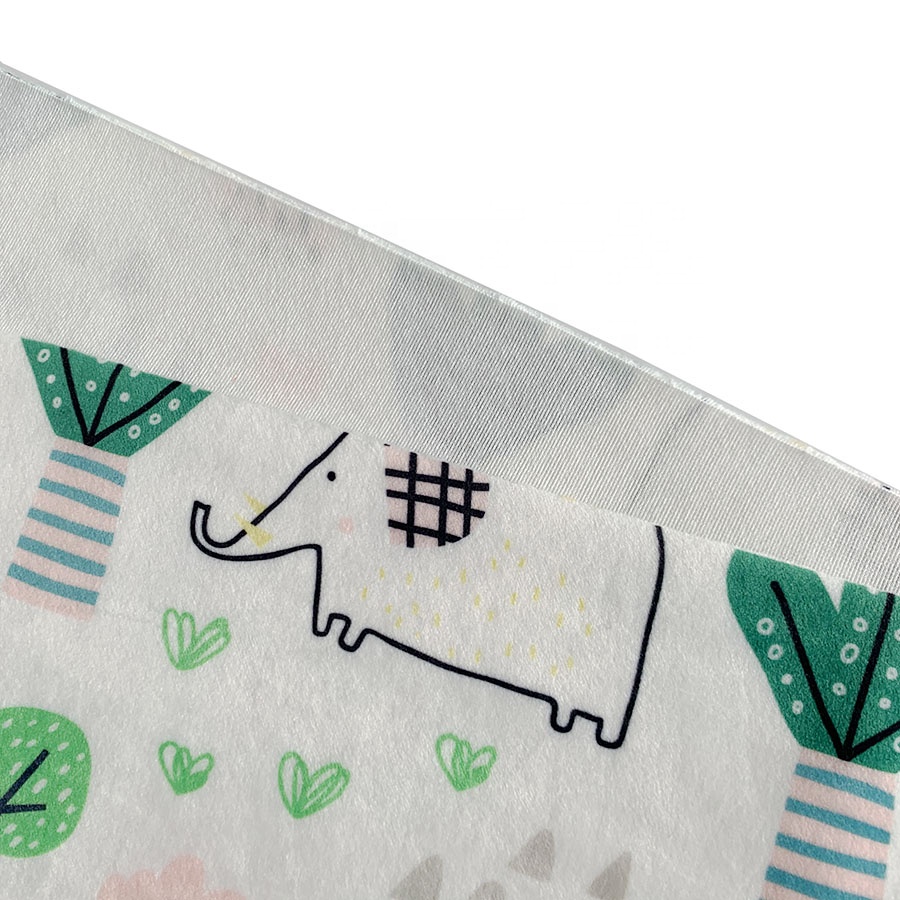 Супермягкая ткань из спандекса с принтом на заказ для детского одеяла