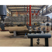 Chaudière industrielle à eau chaude au gaz naturel 1,4 MW-7 MW, foyer ondulé et contrôle intelligent par PLC pour usine de teinture textile