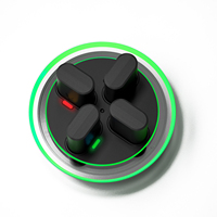 Base de Carga RGB 4 en 1 Resistente con Paquete de Baterías Ni-MH para Controles de Juego X-b Series X/S/One/Elite (Material Plástico)