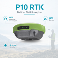 Penerima Rover Survei GNSS RTK PDNAV P10 dengan 1408 Saluran, IMU Tilt 0~60, IP68, Baterai 10000mAh, Lebih dari 17 Jam Operasi