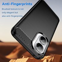 Coque de téléphone pour Redmi Turbo 4 Pro, nouvelle texture en fibre de carbone, ligne brossée, antichoc, coque souple en TPU pour Redmi Turbo 4 Pro