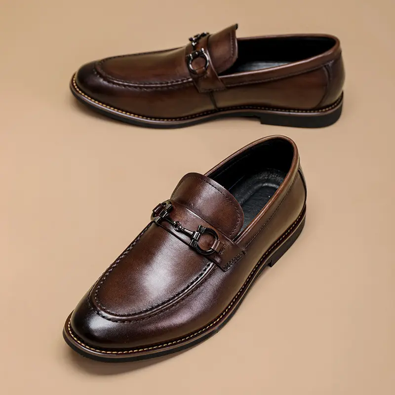 Zapatos para Hombre Sin Cordones Mocasín Mocasín Zapatos Náuticos informales de cubierta plana tamaño de Reino Unido 