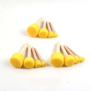 Wholesale Painting stationery kids DIY Paint Sponge Brush Set Round Head Foam Stamp arts and crafts paints sponge brushes