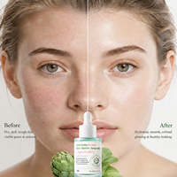 Ampoule hydratante coréenne à l'artichaut et à la centella, sérum visage léger à absorption rapide avec réglisse, 30 ml