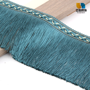 Franges en polyester de 12,5 cm, 5 pouces, dentelle à franges, garnitures pour rideaux, abat-jour de mariage, accessoires textiles pour la maison - Product Image 4