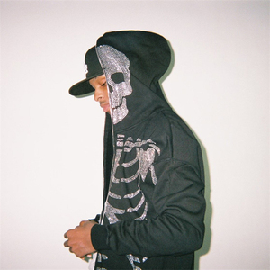 <span class=keywords><strong>Felpa</strong></span> con cappuccio con cappuccio in corno nero pesante personalizzata <span class=keywords><strong>felpa</strong></span> con cappuccio con cappuccio Full Face Zip per gli uomini - Product Image 4