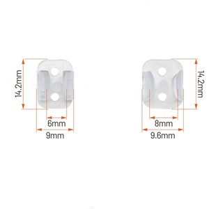 100 pièces de clips de <span class=keywords><strong>fixation</strong></span> <span class=keywords><strong>pour</strong></span> bande <span class=keywords><strong>LED</strong></span>, <span class=keywords><strong>pour</strong></span> fixer les néons 2835, 6*12mm 8*16mm, boucle en plastique, <span class=keywords><strong>ruban</strong></span> flexible, accessoires - Product Image 3