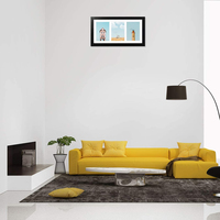 7x14 Siyah Çam Ahşap Rustik Kolaj Çerçevesi, Paspartulu, (3) 4x6 Resim Sergileme Özellikli