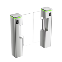 Barrière pivotante de luxe pour salle de sport avec lecteur de code QR, système de sécurité à reconnaissance faciale, anti-collision, fonctionnement bidirectionnel, garantie 3 ans